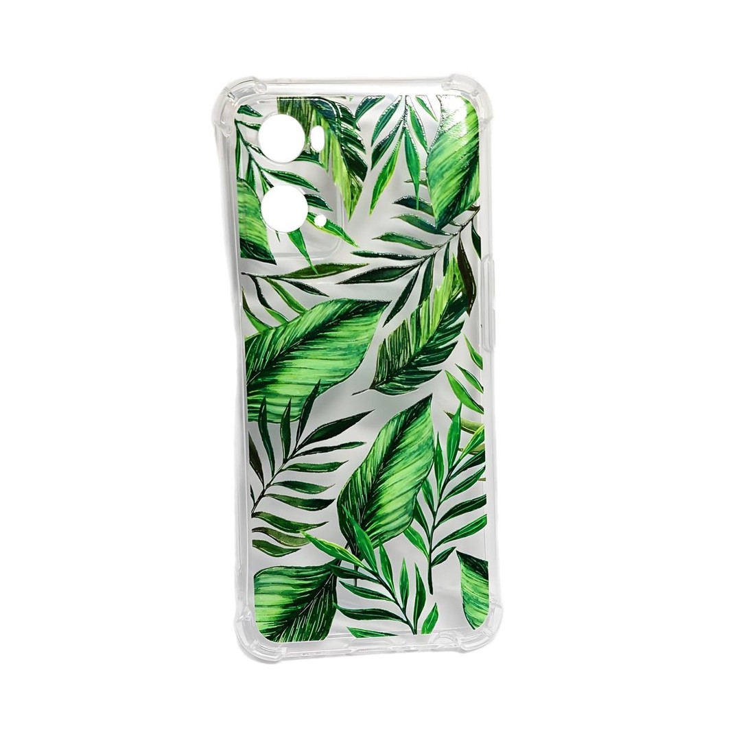 Накладка  Floral Clear Case для Oppo A96 (greenery)-0
