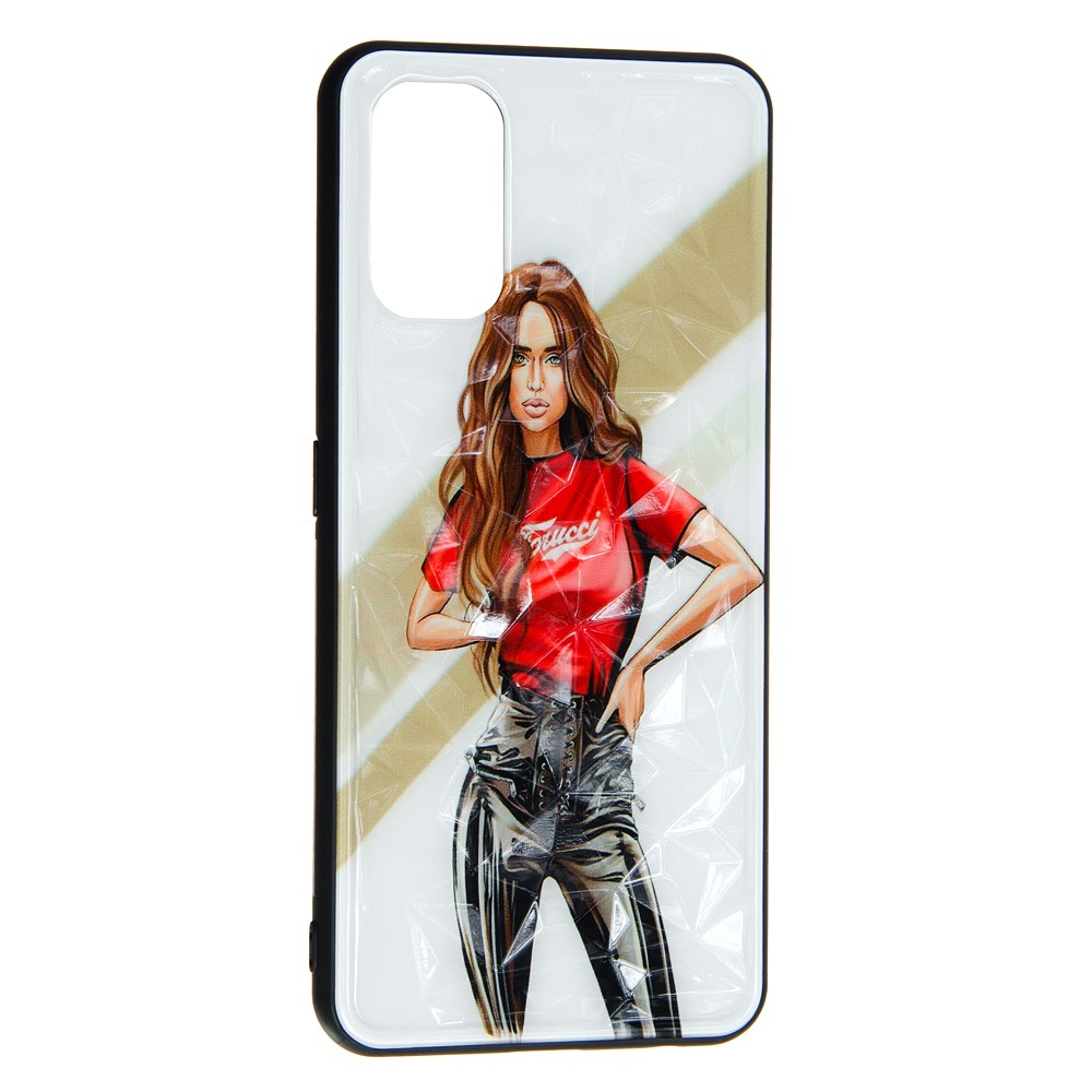 Накладка Ladies для Realme 7 Pro Girl Red-0