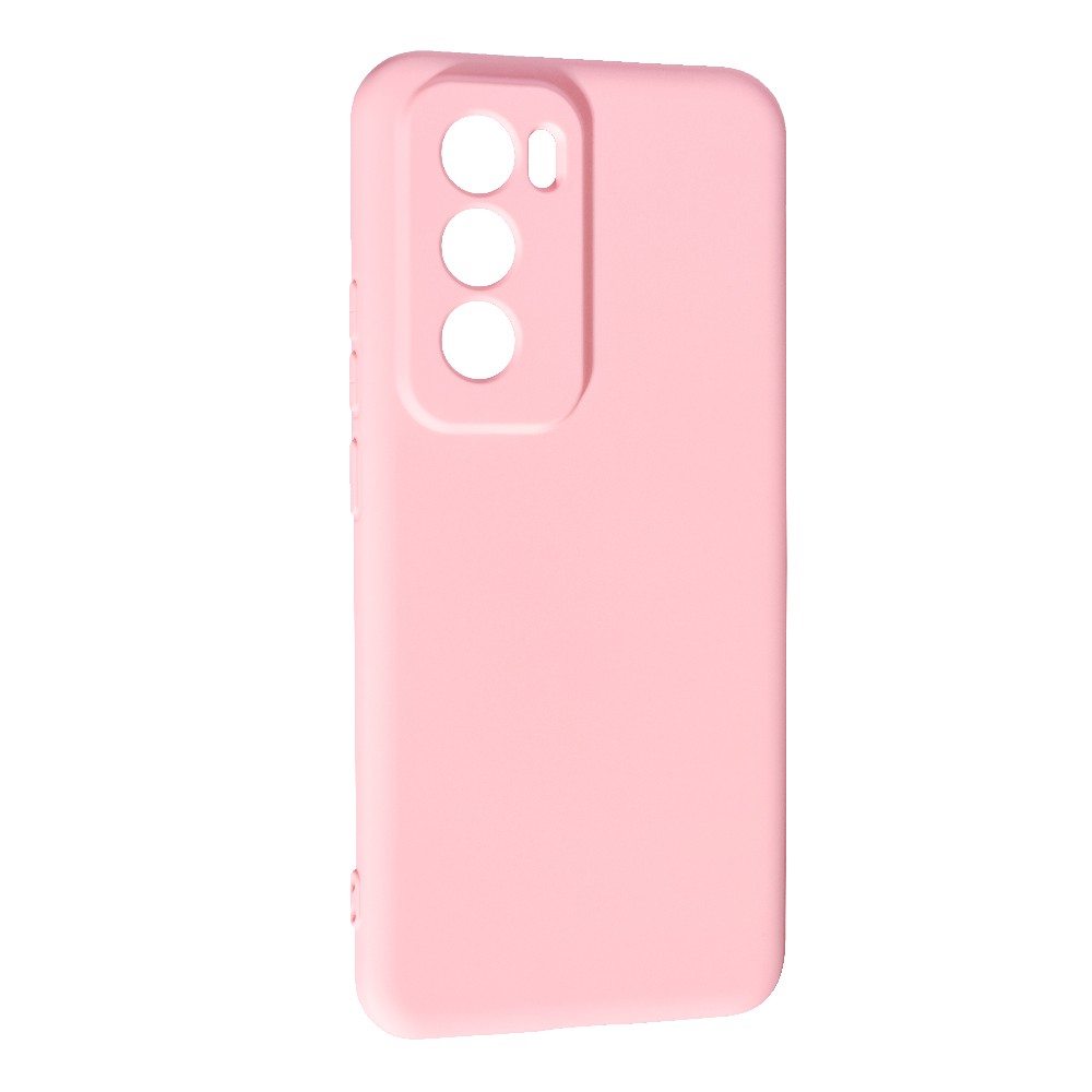 Накладка Silicone case SMTT для Oppo Reno 12 (Light pink)-0