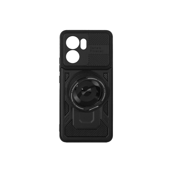 Чохол Hard Carbon Fiber для Oppo Reno 14F чорний-0