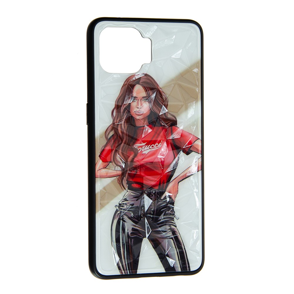 Накладка Ladies для Oppo Reno 4 Lite Girls Red-0