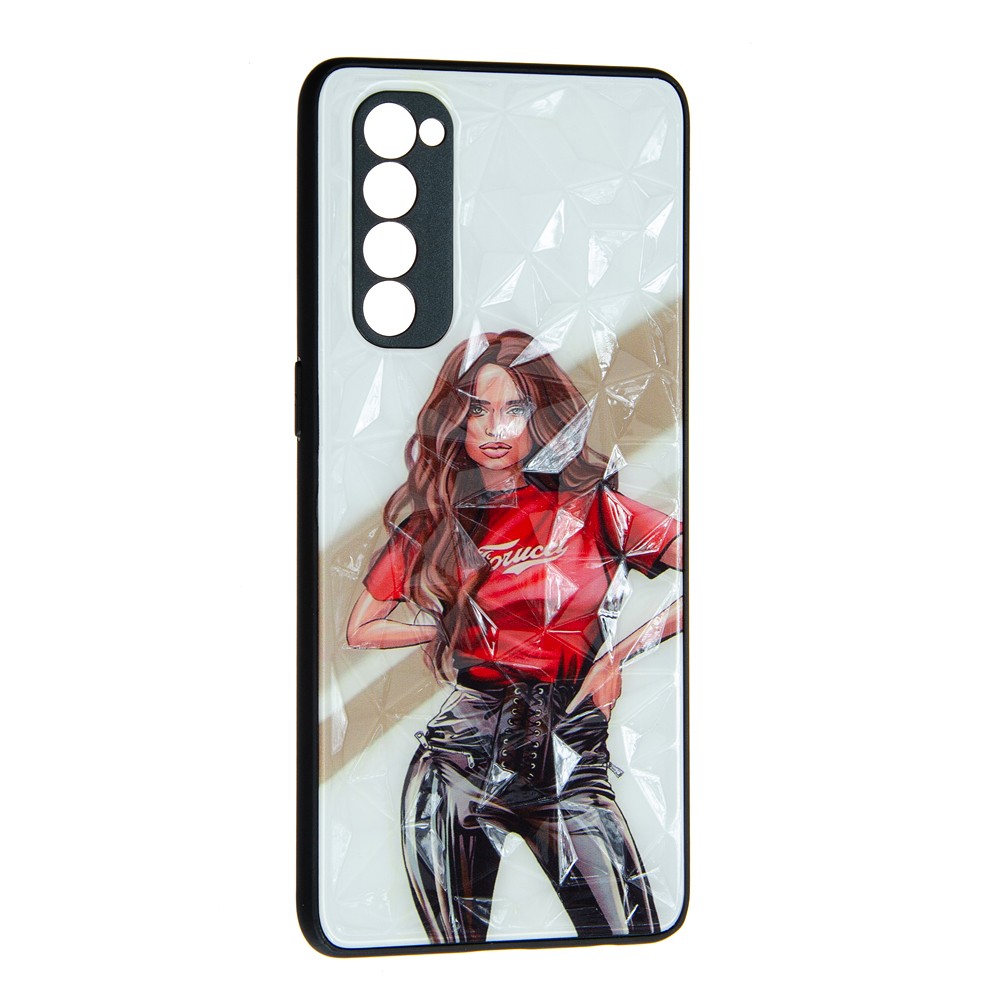 Накладка Ladies для Oppo Reno 4 Pro Girls Red-0