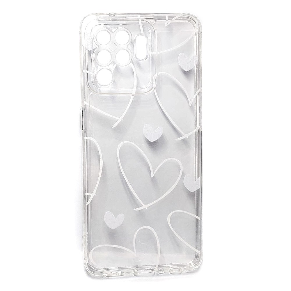 Накладка Daisy Hearts для Oppo Reno 5 lilte прозора-0