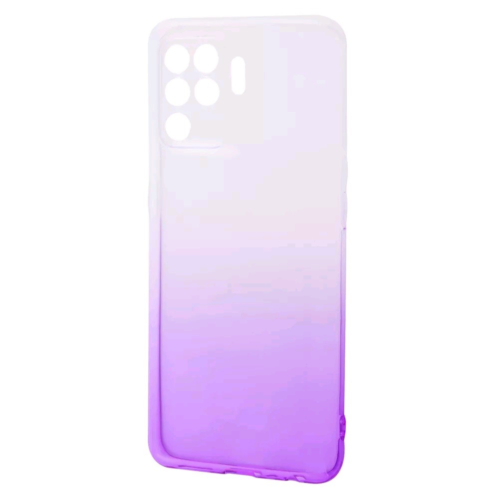 Накладка Gradient Design для OPPO Reno 5 Lite/A94/Reno 5F (white/purple)-0