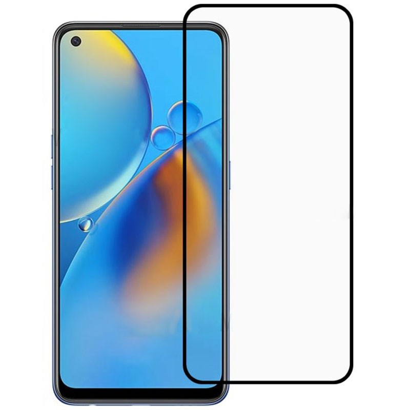 Захисне скло 21D для  Oppo Reno 5 Lite чорне-0