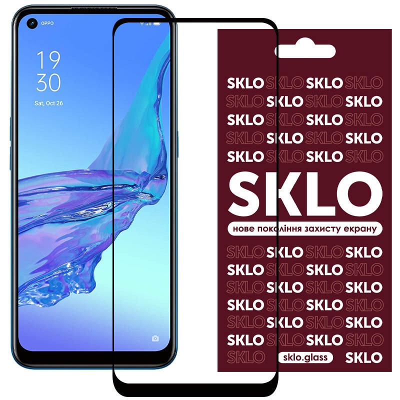 Захисне скло SKLO 3D (full glue) для Oppo Reno 5 Lite / One Plus Nord 2 5G-0