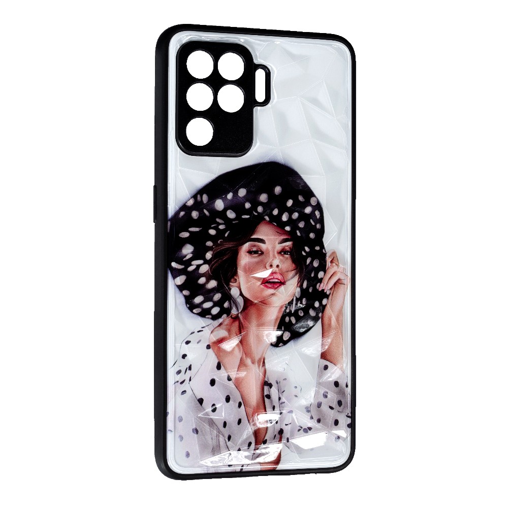 Накладка Ladies Camera для Oppo Reno 5 Lite Girl in a hat-0