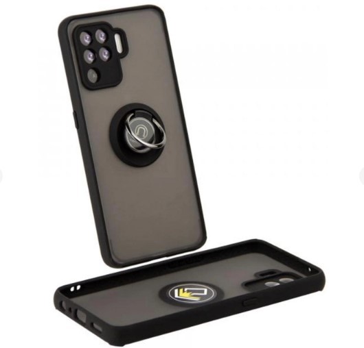 Накладка Totu Gingle Ring для OPPO Reno 5 Lite/Reno 5/A94 4G чорна-0