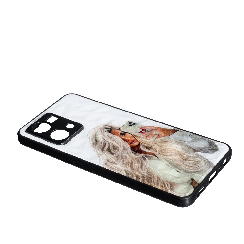 Накладка Ladies Camera для Oppo Reno 7 Girl with Phone-1