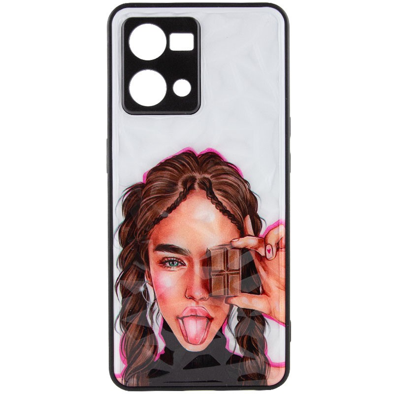 Накладка Ladies Camera для Oppo Reno 7 4G Chocolate-0