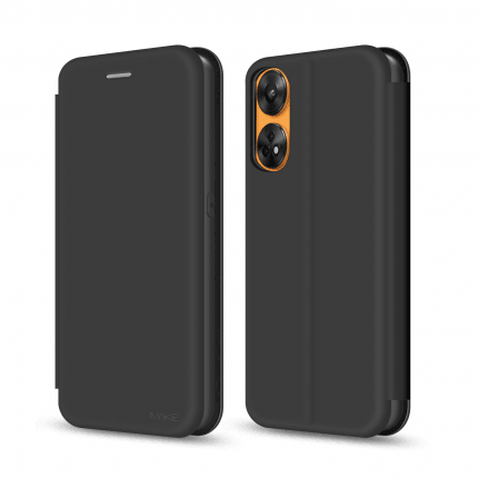 Книжка MAKE для Oppo Reno 8T (Soft-Touch PU) Black-0