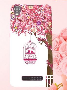 Чехол для  Prestigio Wize M3 PSP3506 DUO "Птички в клетке" (силикон)-0