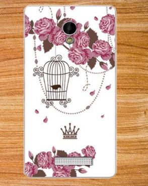 Чехол для Prestigio Muze C3 3504 DUO "Птичка в клетке" (силикон)-0
