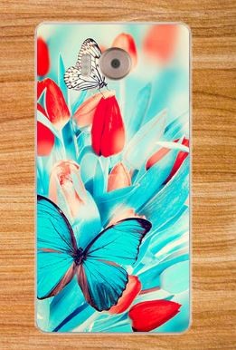 Чехол для Prestigio Grace R7 7501 Duo "Тюльпаны" (силикон)-0