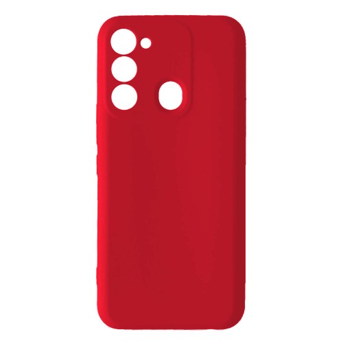 Silicone Case Full Protective No Logo для Tecno Spark GO 2022/Spark 8C (Red)-0
