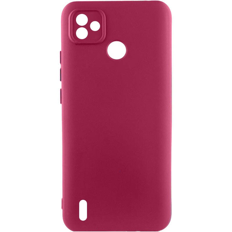 Silicone Cover Full without Logo (A) для Tecno Pop 5 (Marsala)-0