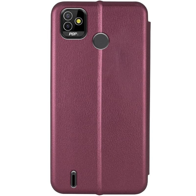 Книжка Premium для TECNO Pop 5 марсала-1