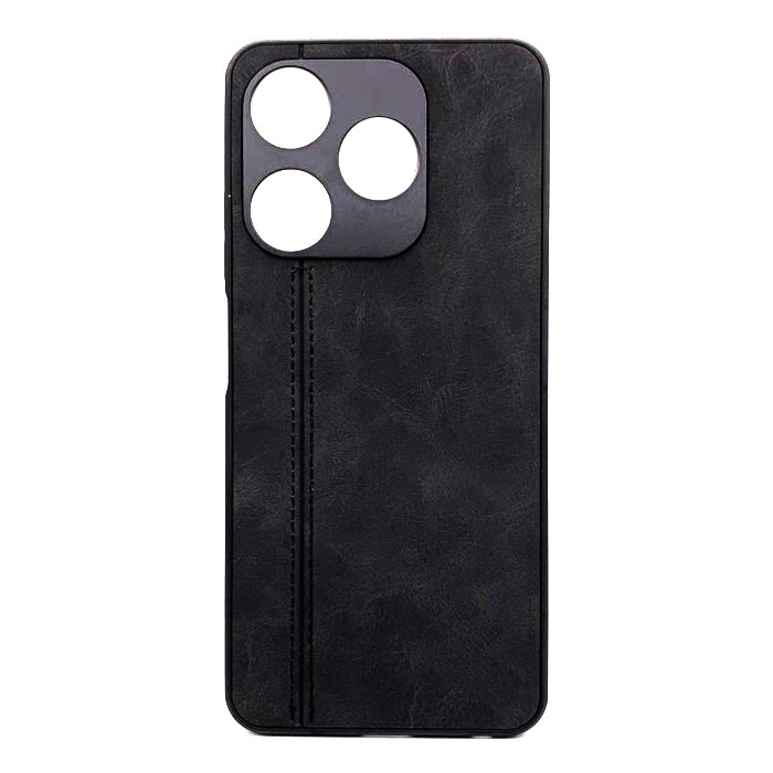 Накладка Leather Case для Tecno Spark 10/10C Black-0