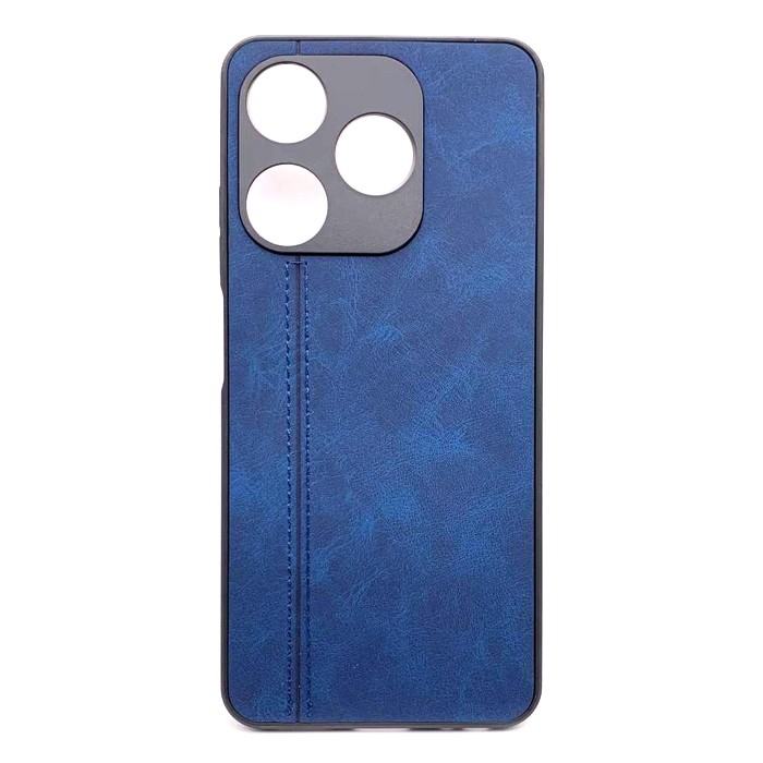 Накладка Leather Case для Tecno Spark 10/10C Blue-0