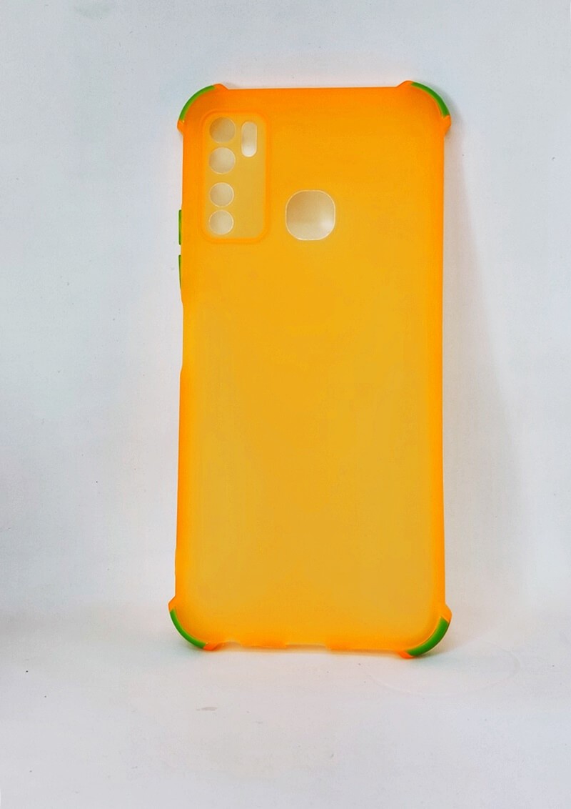 Накладка Ease Glossy Buttons Full Camera для TECNO Spark 5 Pro помаранчева-0