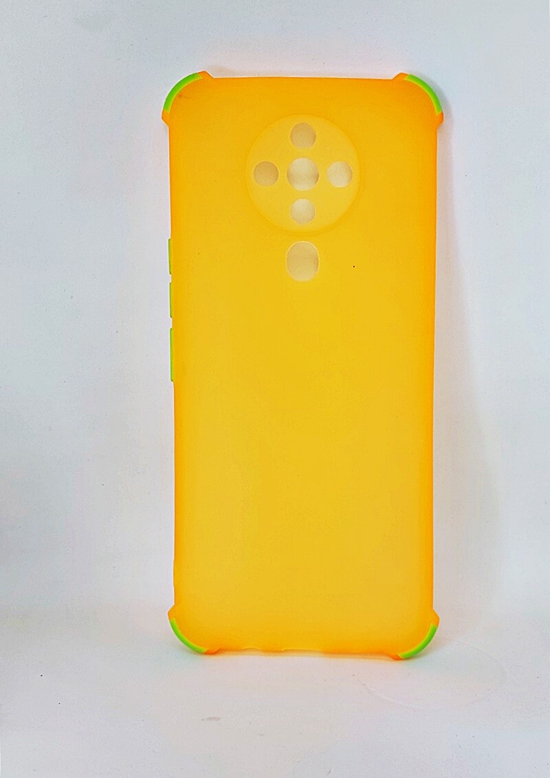 Накладка Ease Glossy Buttons Full Camera для TECNO SPARK 6 помаранчева-0