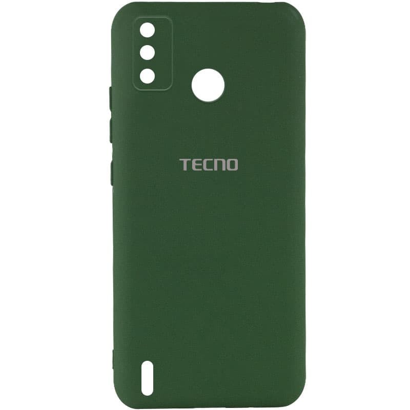 Silicone Cover My Color Full Camera (A) для Tecno Spark 6 GO (Dark green)-0