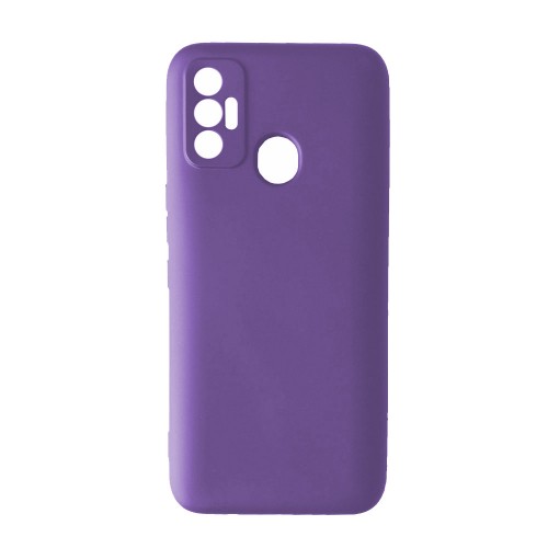 Silicone Cover Full Camera without Logo (A) для Tecno Spark 7 (Purple)-0