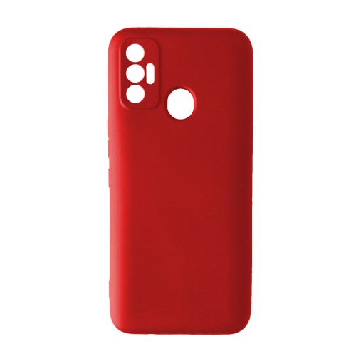 Silicone Cover Full Camera without Logo (A) для Tecno Spark 7 (Red)-0