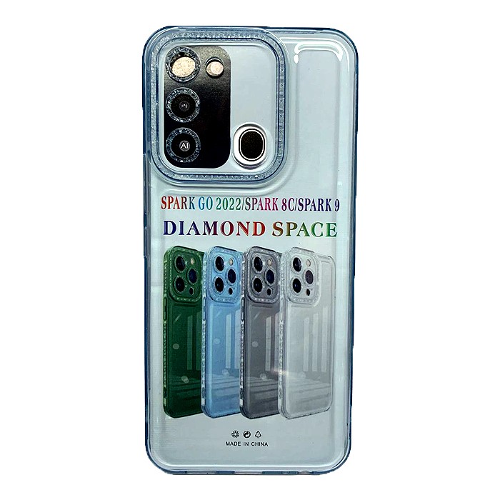 Накладка Starfall Clear для Tecno Spark 8С/GO 2022/Spark 9 (Блакитна)-1