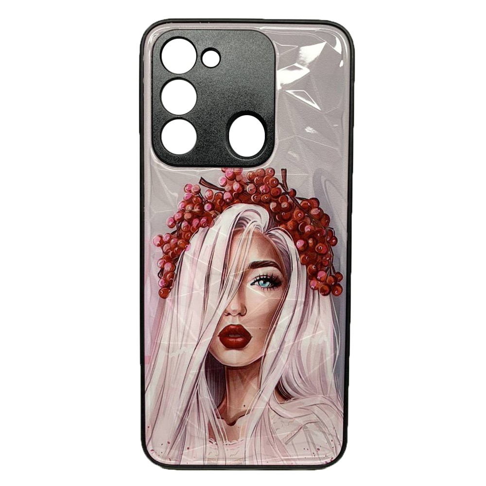 Накладка Prisma Ladies для Tecno Spark 8C/Go 2022 Ukrainian girl-0