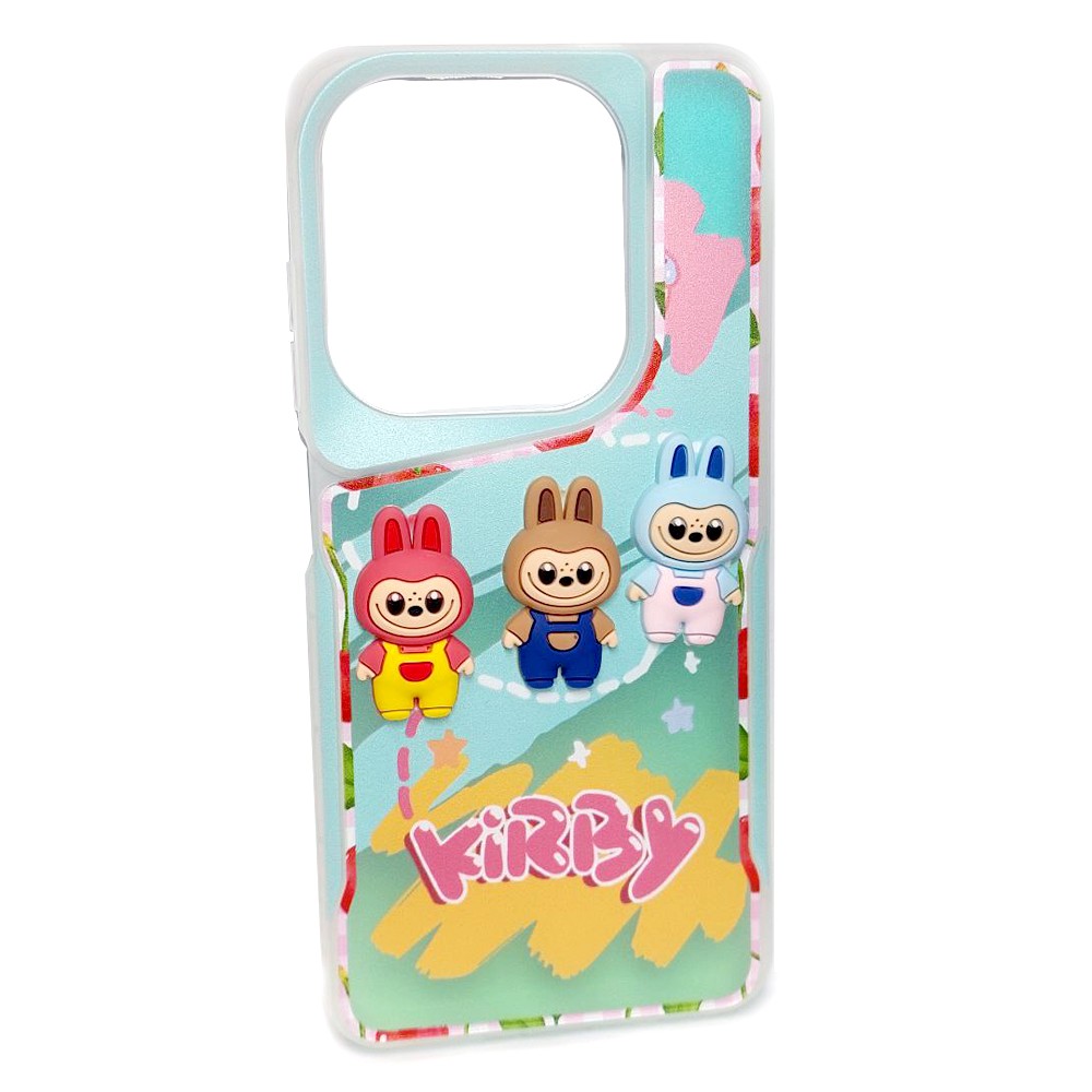 Чохол накладка  Cute Animals 3D для TECNO Spark Go 2024/POP 8/Spark 20/Spark 20C/Infinix Smart 8/Hot 40i (Kirby Лабубу)-0
