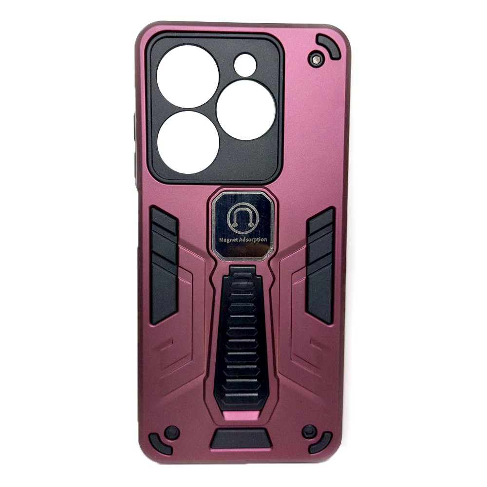 Чохол Armor Magnetic для Tecno Spark Go 2024/POP 8/Spark 20C//infinix Smart 8 (wine red)-0