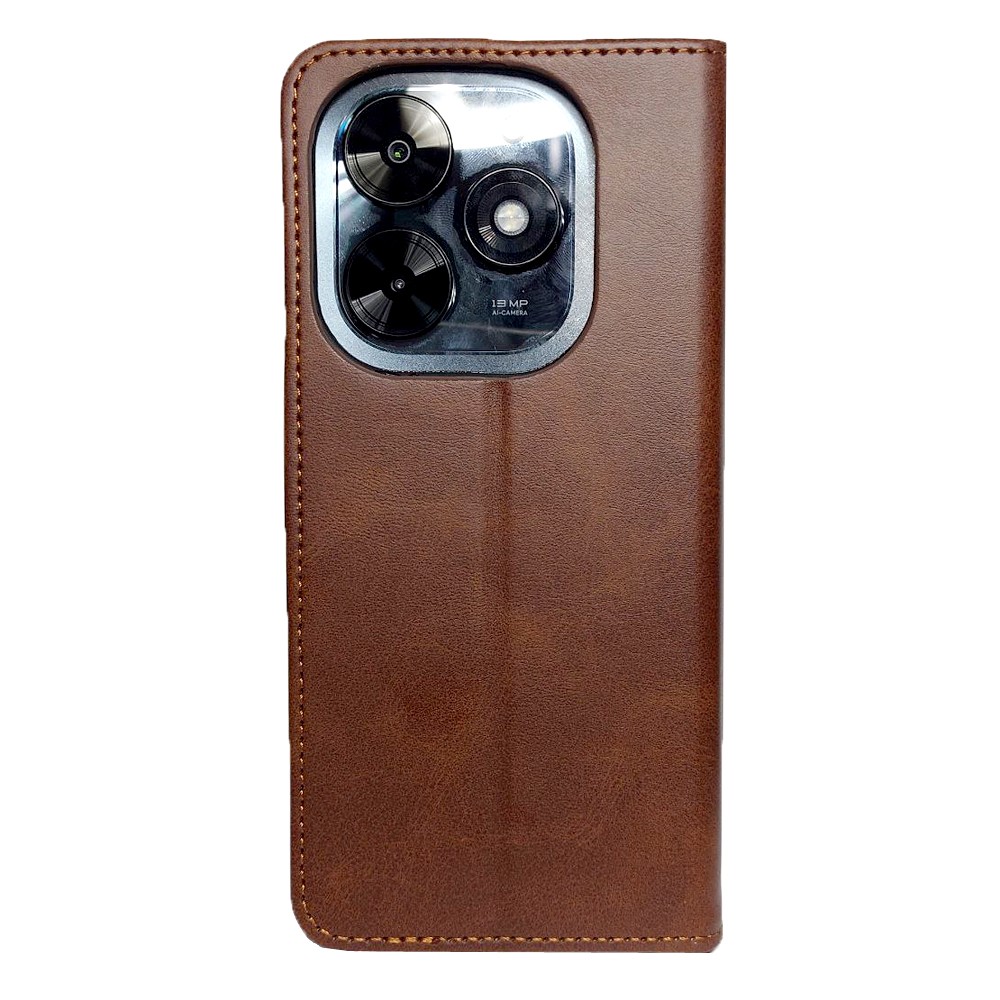Книжка DM Book для TECNO Spark Go 2024 / POP 8 / Spark 20 / Spark 20C / Infinix Smart 8 / Hot 40i Темно-коричнева-1