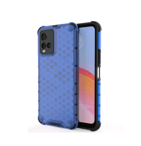Накладка Honeycomb для Vivo Y21/Y33s (Синя)-0