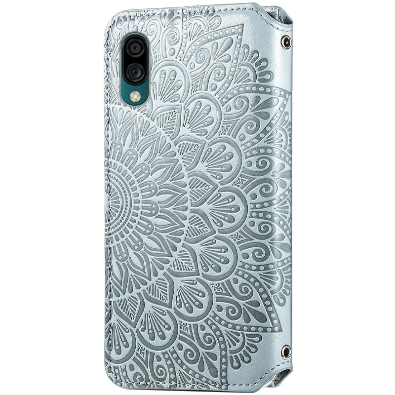 Книжка GETMAN Mandala для ZTE Blade A5 (2020) сіра-1