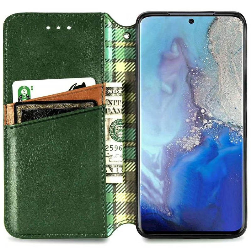 Книжка GETMAN Cubic для ZTE Blade A5 2020/A51 Lite зелена-2
