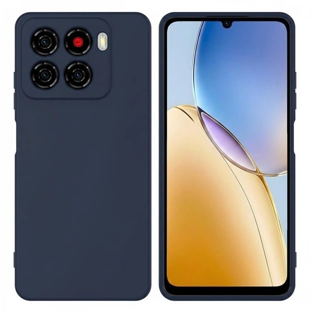 Silicone Cover Full Camera without Logo (A) для ZTE Blade A56 (Midnight blue)-0