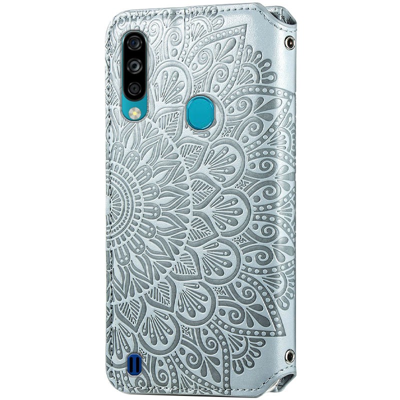 Книжка GETMAN Mandala для ZTE Blade A7 Fingerprint сіра-1