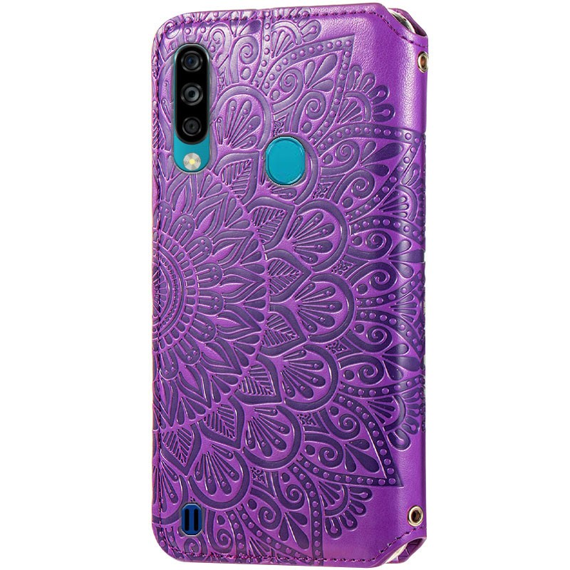 Книжка GETMAN Mandala для ZTE Blade A7 Fingerprint фіолетова-1