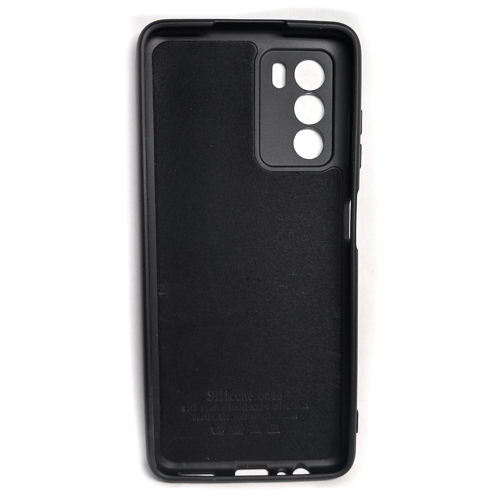 Silicone Cover Full Camera without Logo (A) для ZTE Blade V40 Vita/A72 (Black)-1