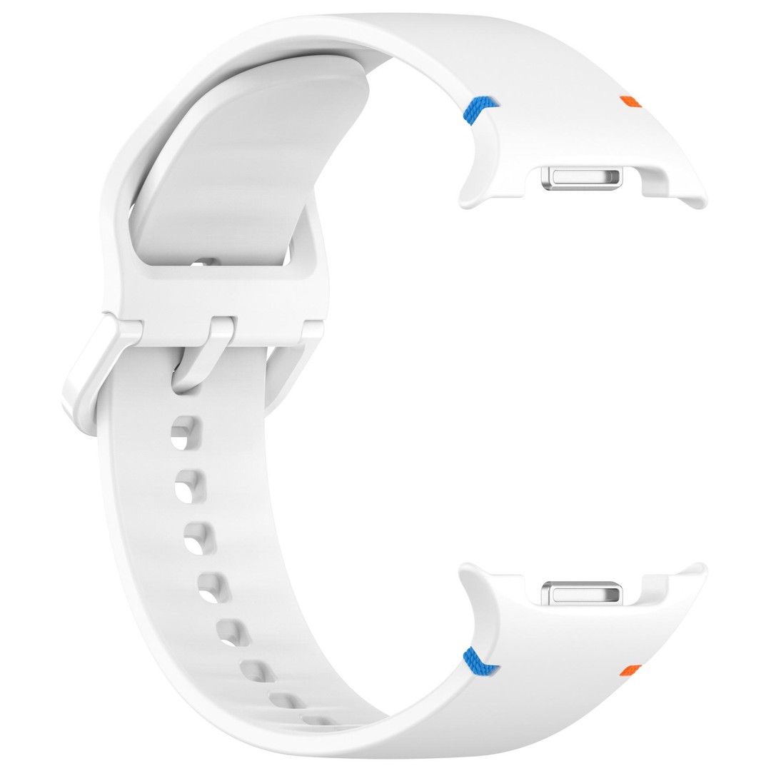 Ремінець для Samsung Watch 8 Silicone seam original (White)-0