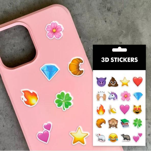 3D стікери "Емодзі" Набір 11 стікерів