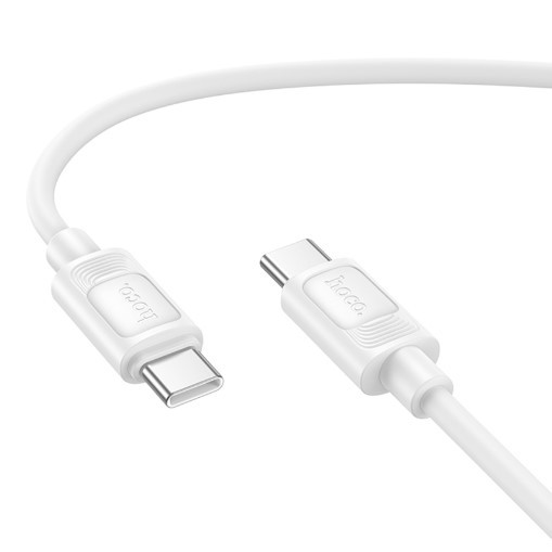 Кабель USB Hoco X122 Silicone Type-C to Type-C 60W (Білий)-1