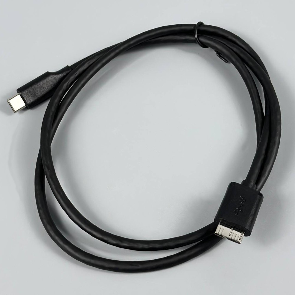 Кабель USB-C на Micro-USB 3.0 1,0м (Чорний)-1