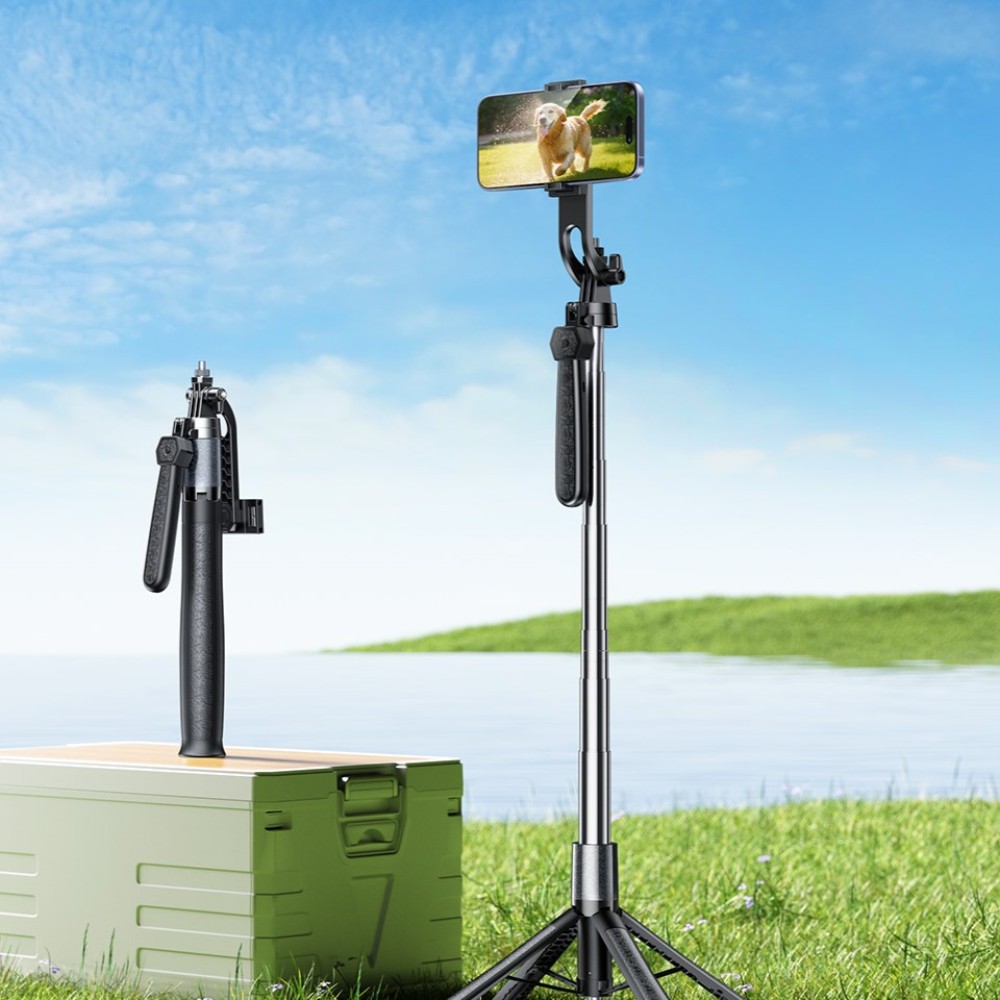 Монопод трипод Remax P30 1.8m (Чорний)-1