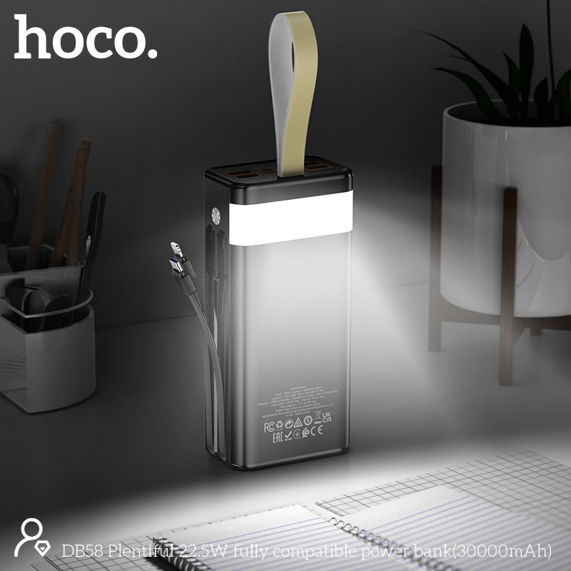 Power bank Hoco DB58 Plentiful 22.5W 30 000mAh Black-4