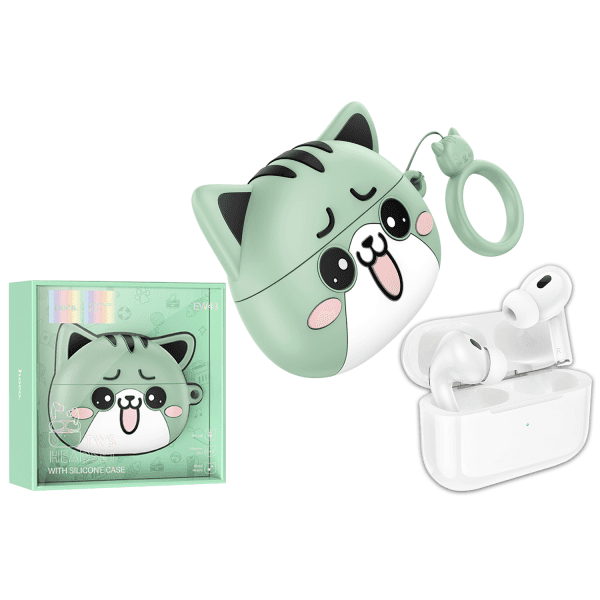 Навушники HOCO EW48 Green cat
