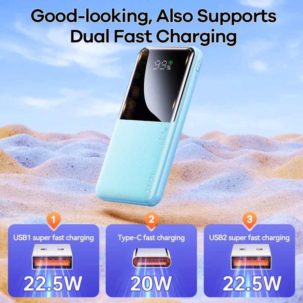Power Bank Remax RPP-622 10000mAh PD 20W+QC 22.5W (Чорний)-3