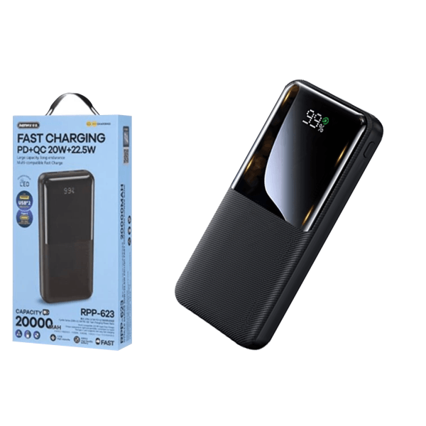 Power Bank REMAX RPP-623 (20000 mAh) QC+PD (20W+22.5W) (Black)-0