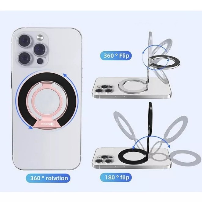 Підставка для телефону Ring With Magsafe Handcuff Black-0